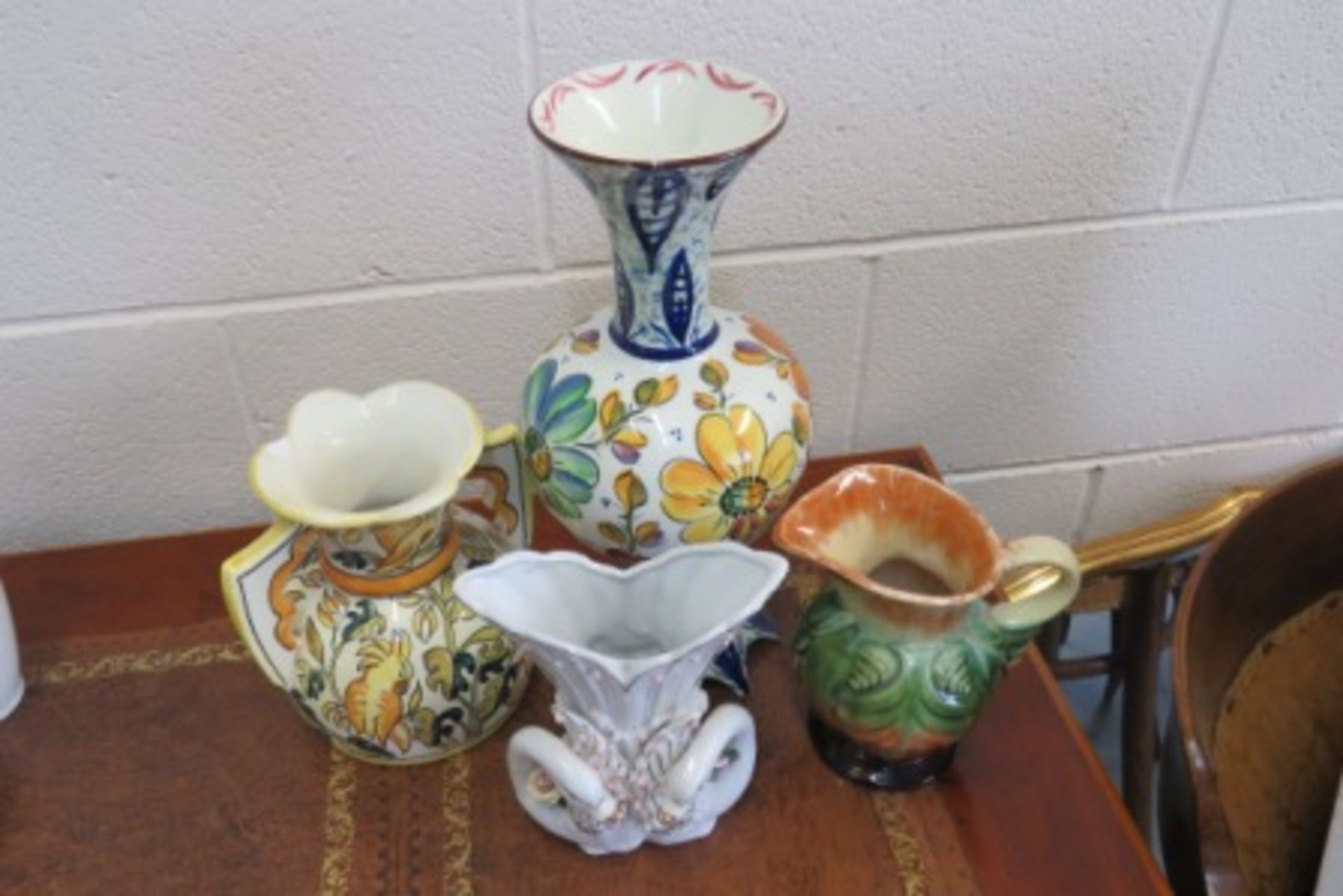 Collection Of Four European Pottery Vases - No Reserve - Image 2 of 2