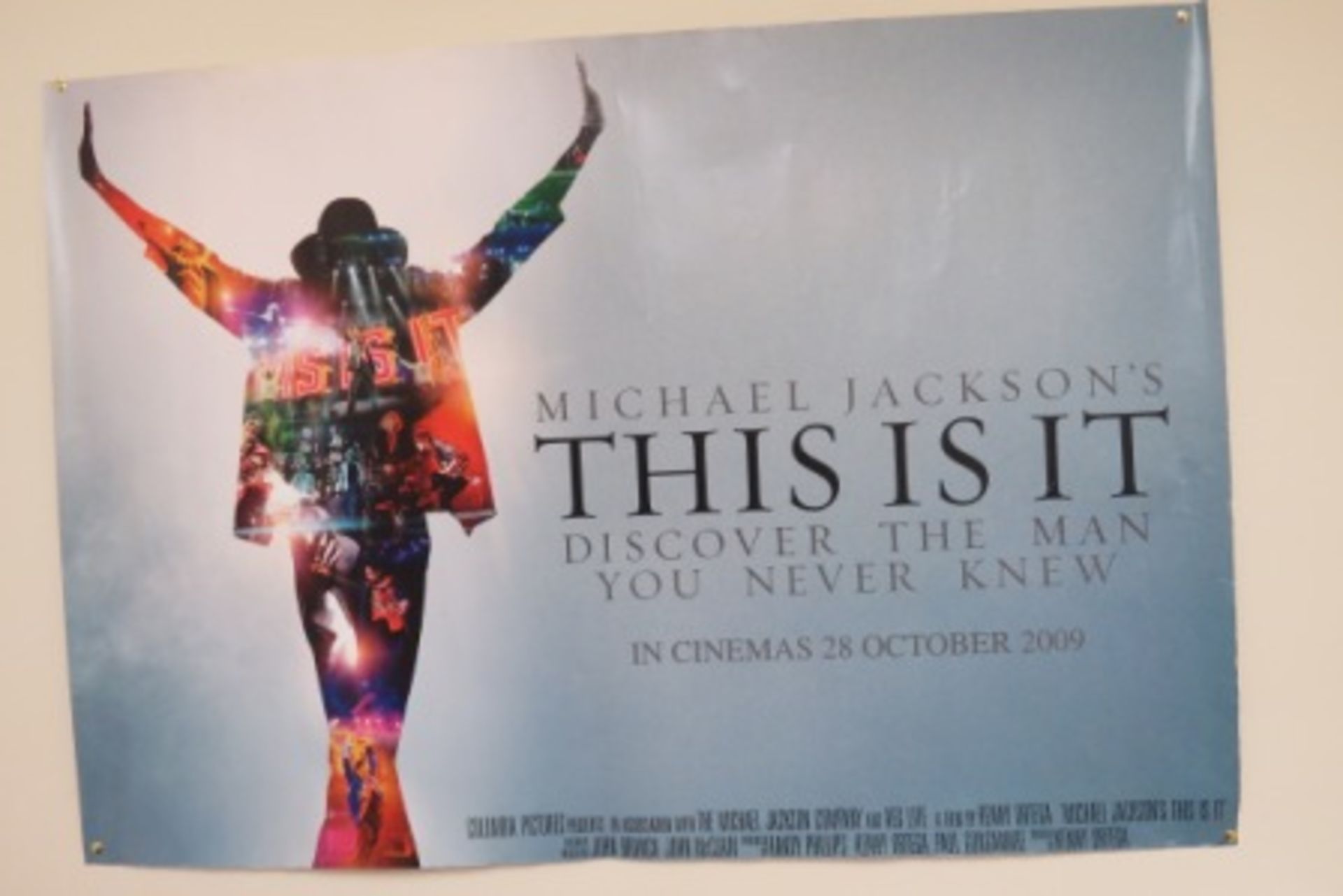 Collectable Michael Jackson Movie Poster - No Reserve