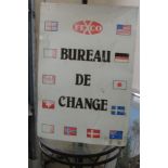 Metallic Bureau De Change Sign