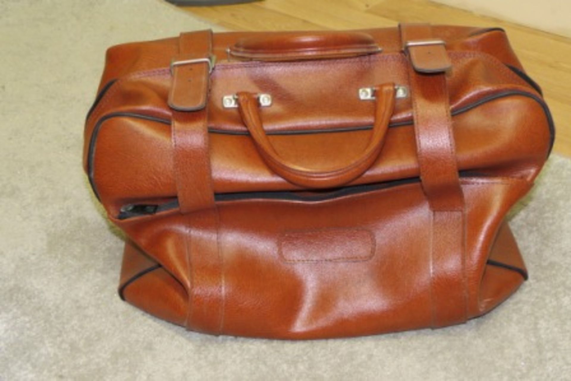 Vintage Leather Hold All / Travel Bag - No Reserve