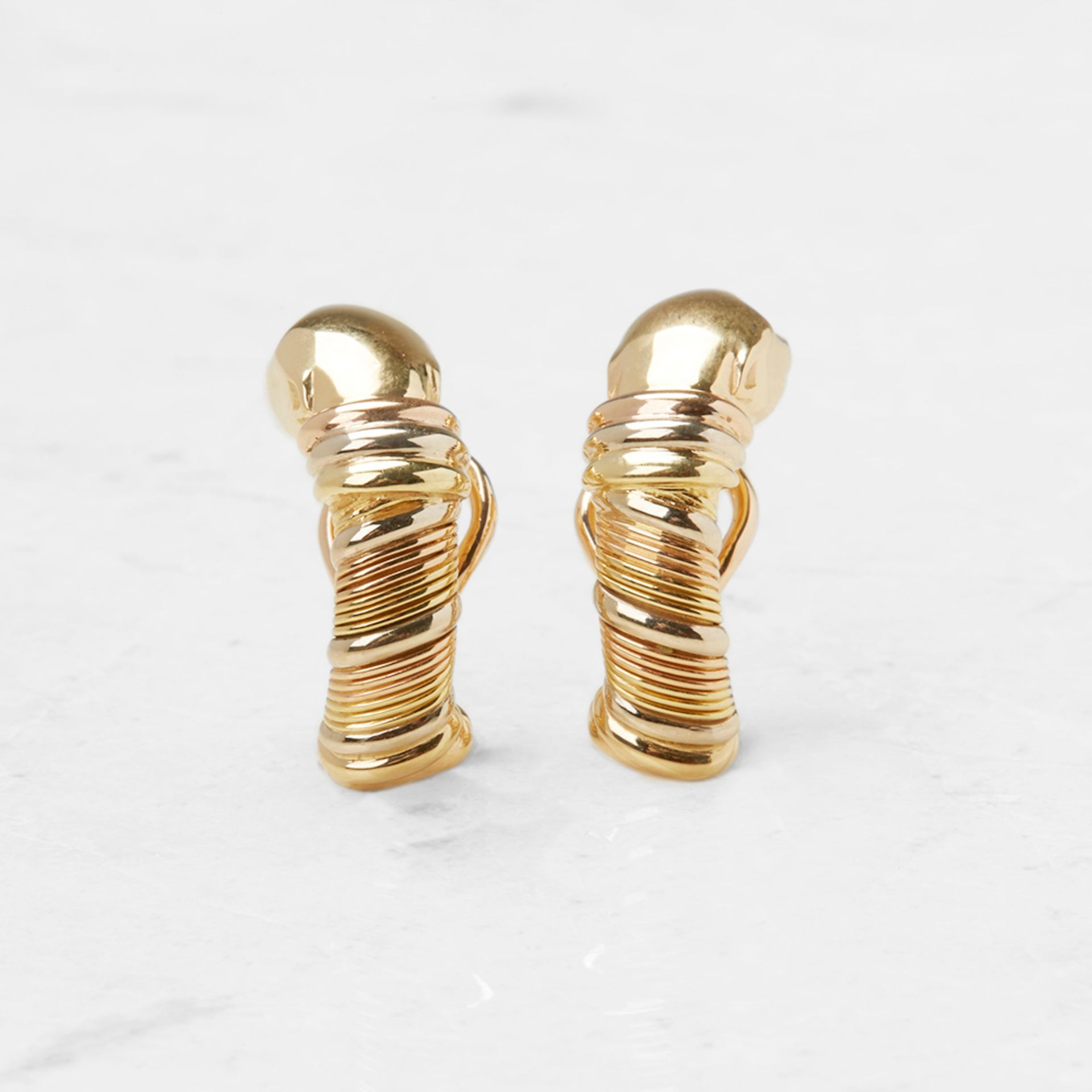 Cartier 18k Yellow Gold Panthère Earrings - Image 2 of 8