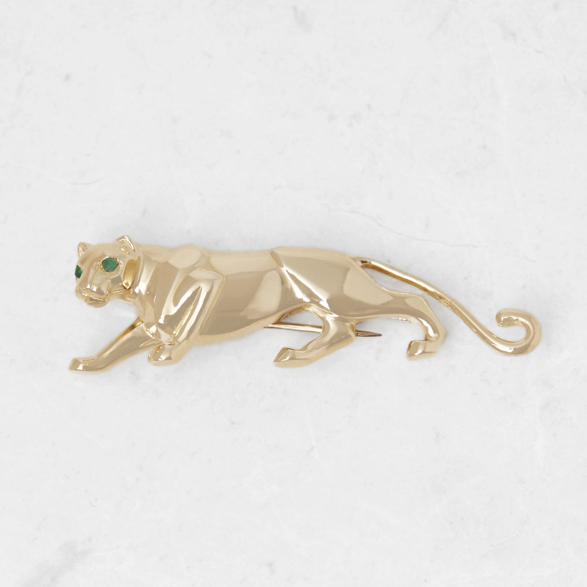 Cartier 18k Yellow Gold Panthère Brooch - Image 3 of 9