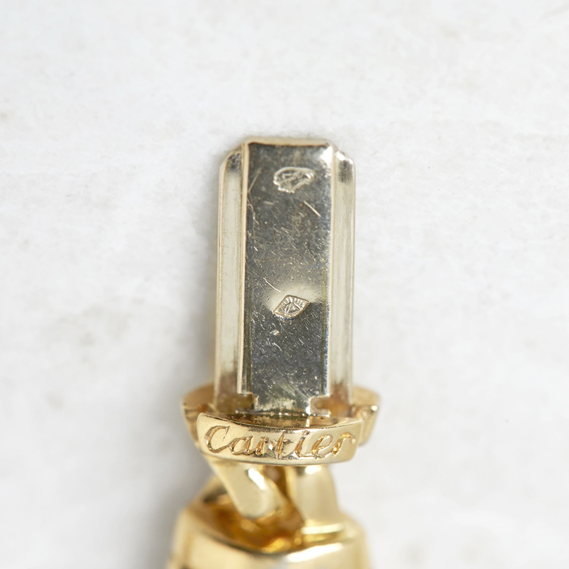 Cartier 18k Yellow Gold Double C Design Necklace - Bild 6 aus 8