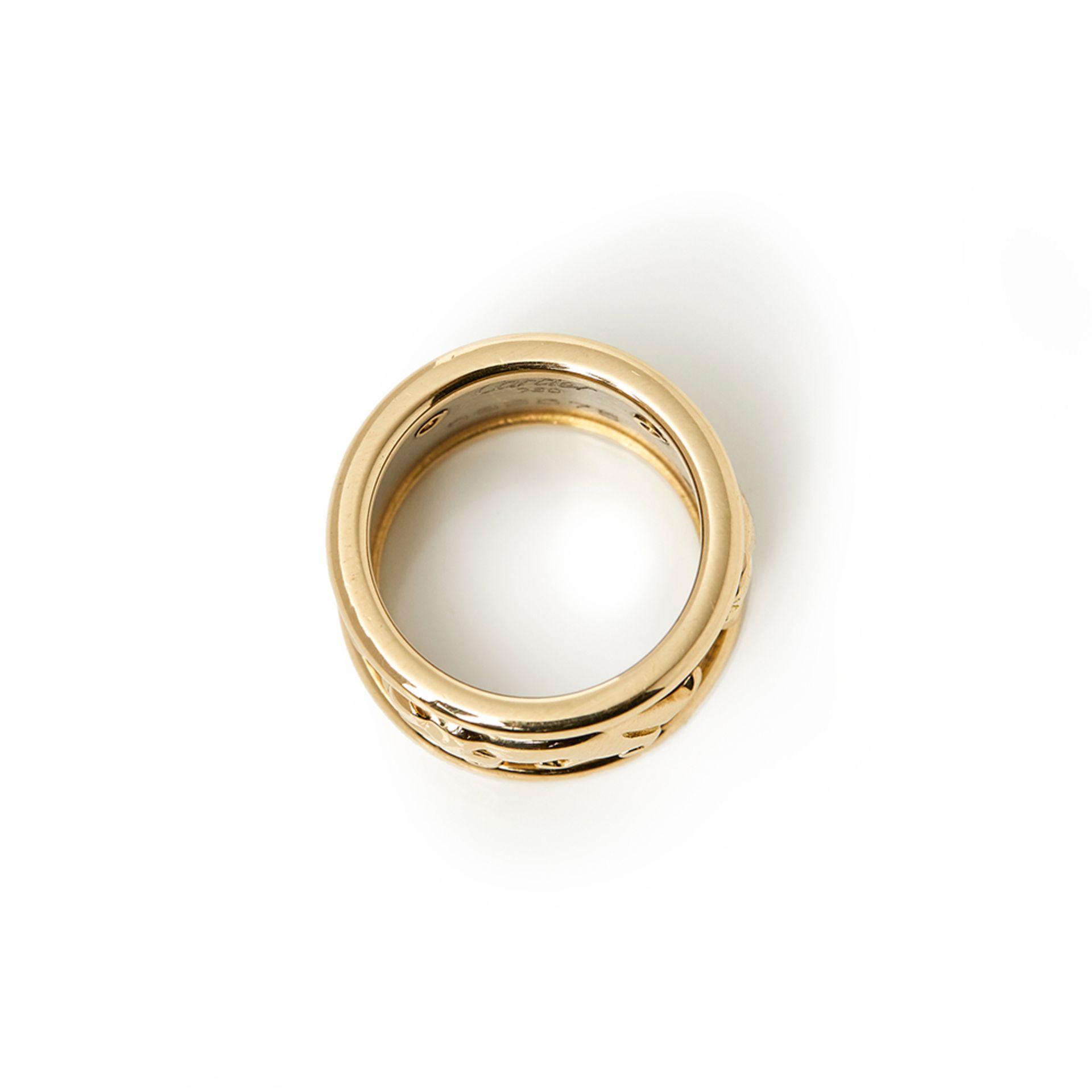 Cartier 18k Yellow & 18 White Gold Panthère Ring - Image 5 of 7