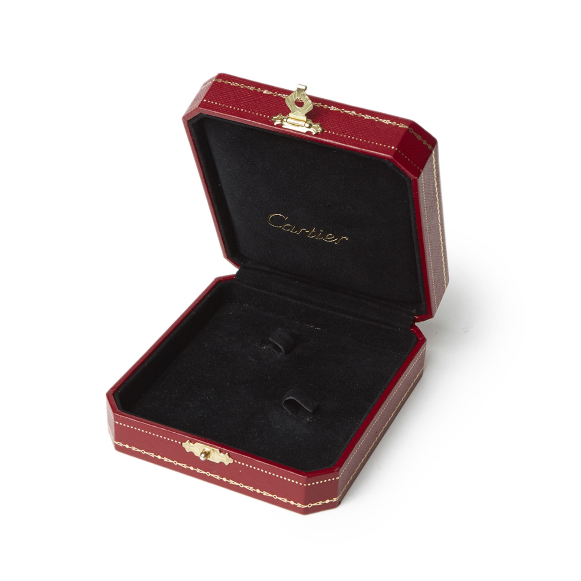 Cartier 18k Yellow Gold Sapphire Vintage Cufflinks - Image 7 of 7