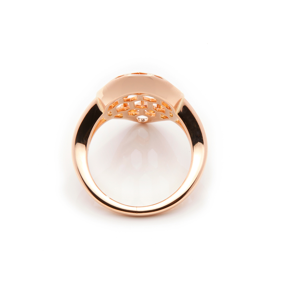 Bulgari 18k Rose Gold Serpenti Amethyst Ring - Image 5 of 8