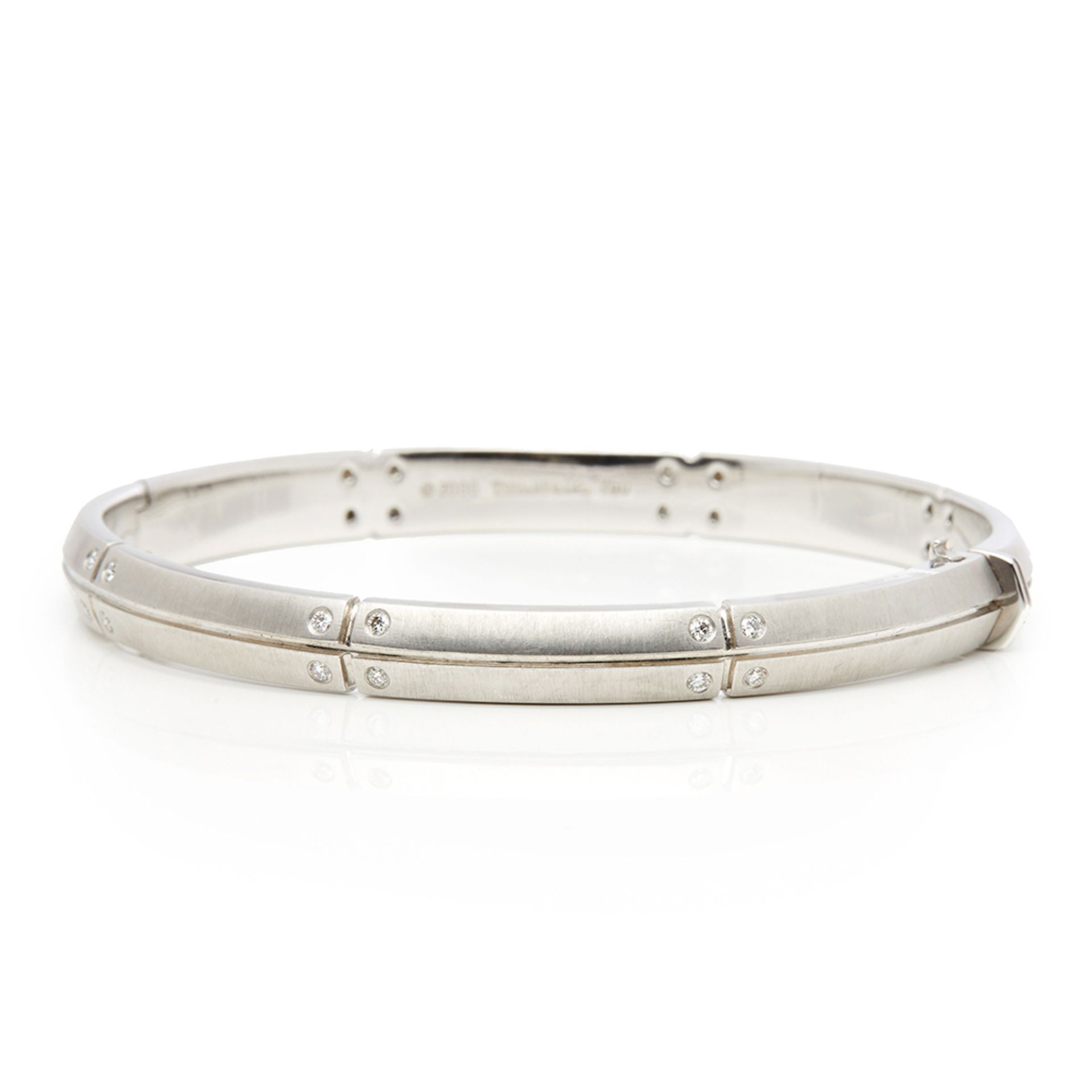 Tiffany & Co. 18k White Gold Diamond Streamerica Bracelet - Image 2 of 8