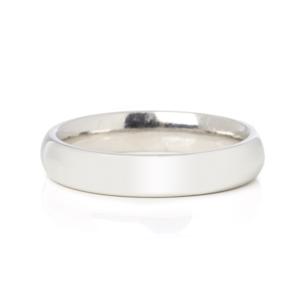 Asprey Platinum Heavy 4mm Wedding Band - Image 3 of 7