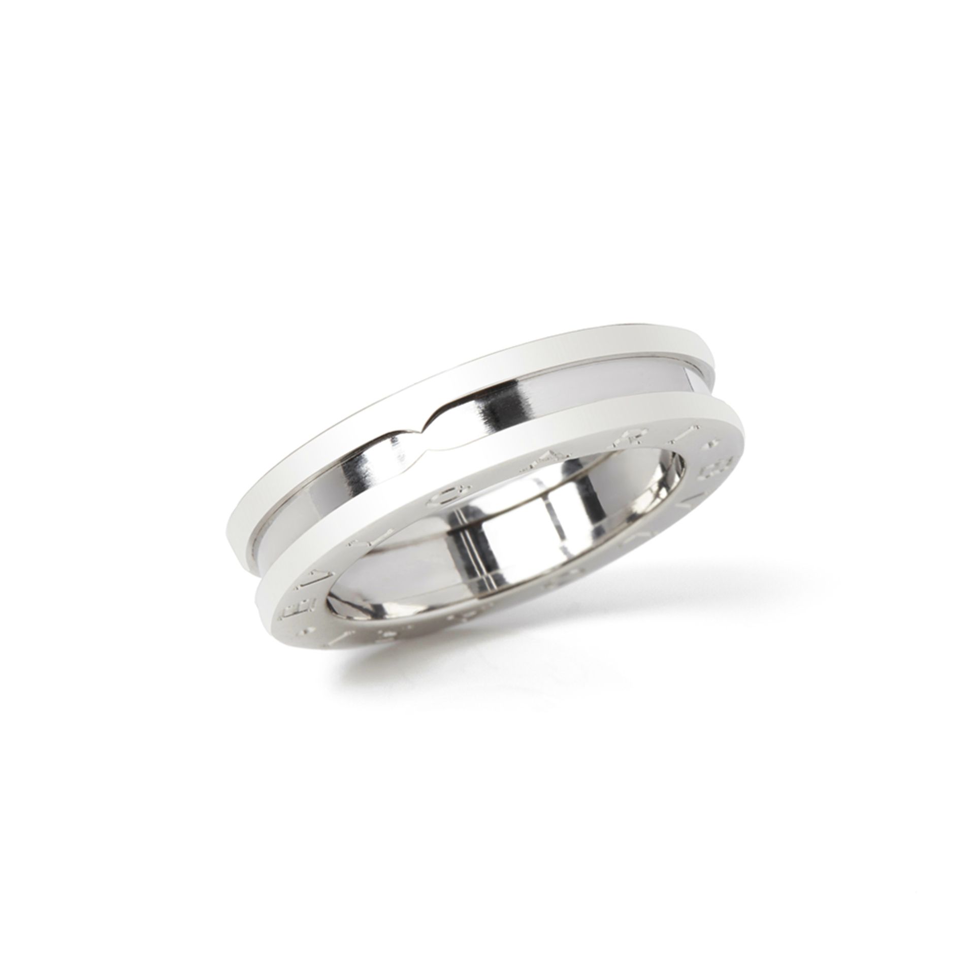 Bulgari 18k White Gold B.Zero 1 Ring Size M