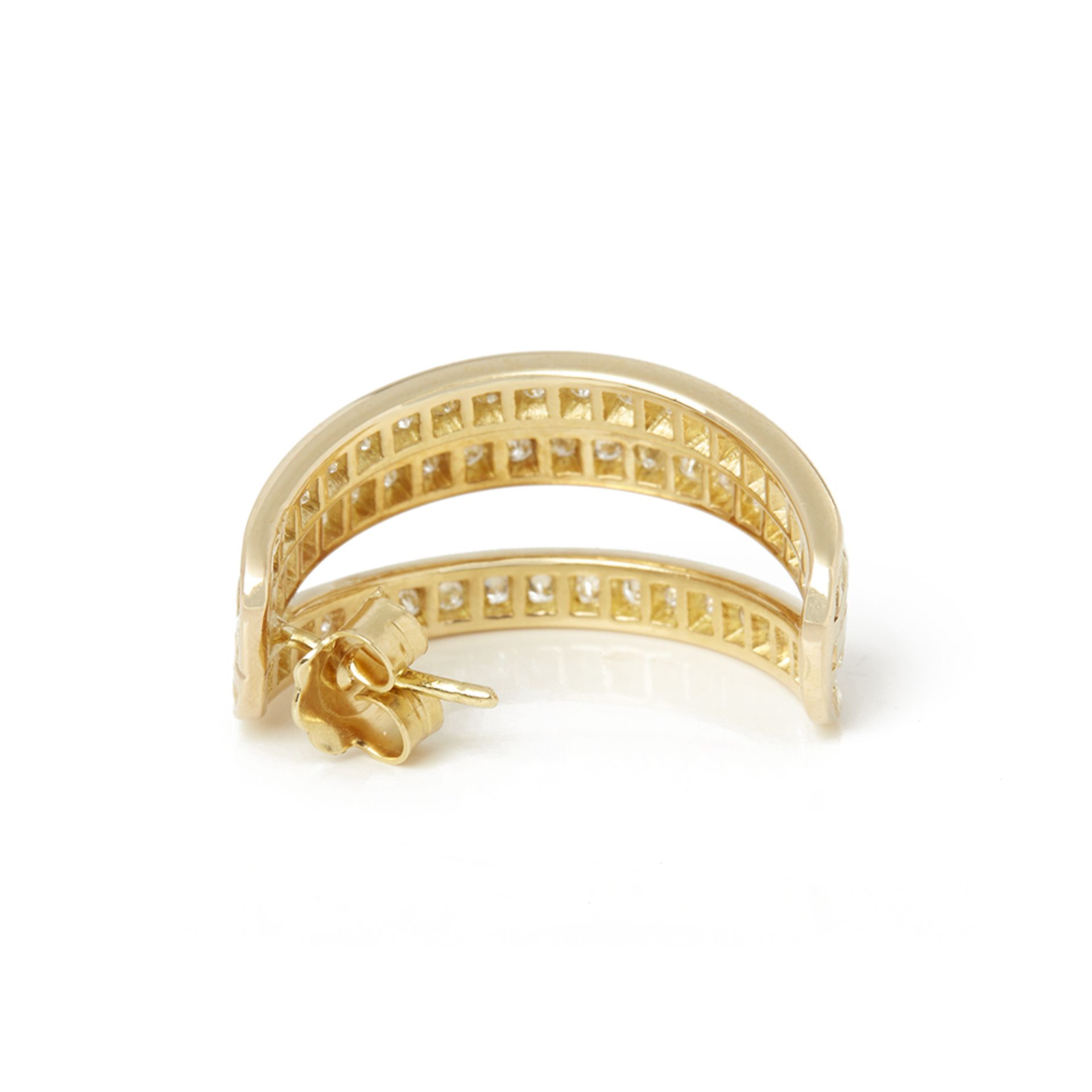 Cartier 18k Yellow Gold Diamond Trinity Earrings - Image 5 of 8