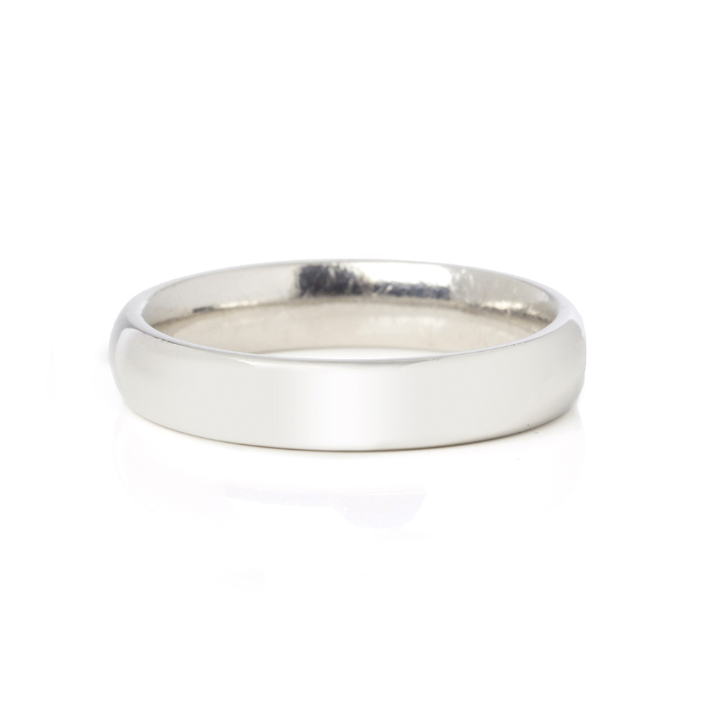 Asprey Platinum Heavy 4mm Wedding Band - Image 4 of 7