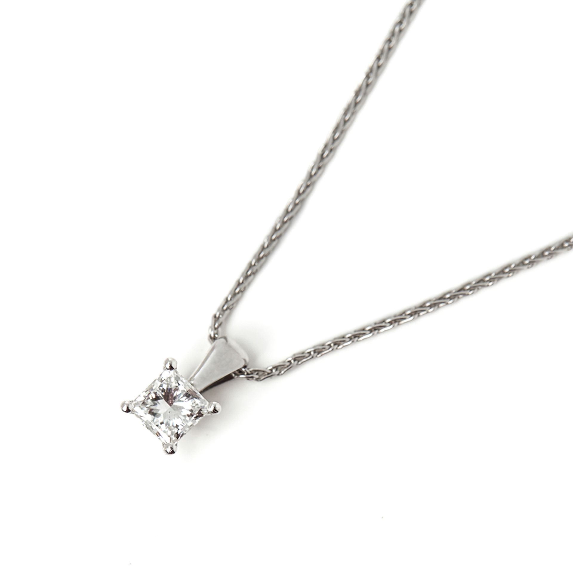 Mappin & Webb Platinum 0.70ct Diamond Necklace - Bild 2 aus 8