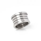 Bulgari 18k White Gold B.Zero 1 Ring Size L 1/2