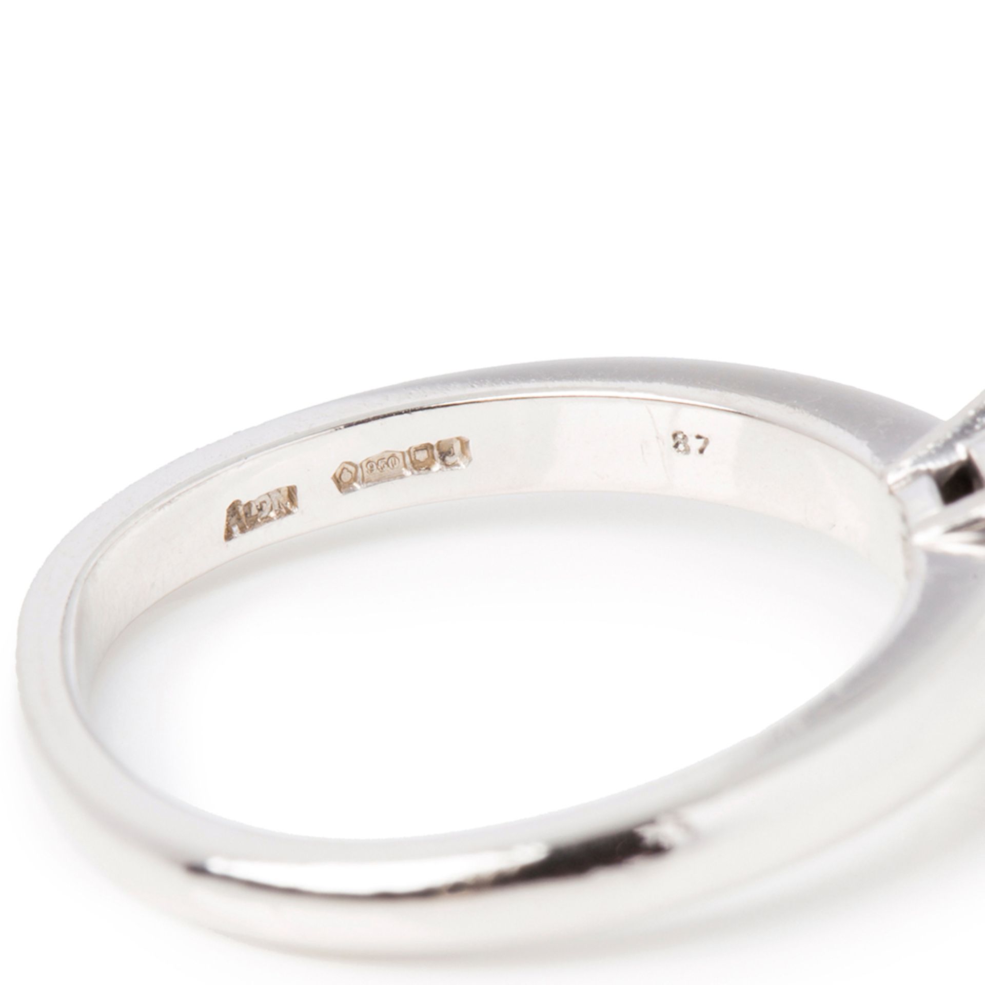 Asprey Platinum 0.87ct Diamond Engagement Ring - Image 6 of 9