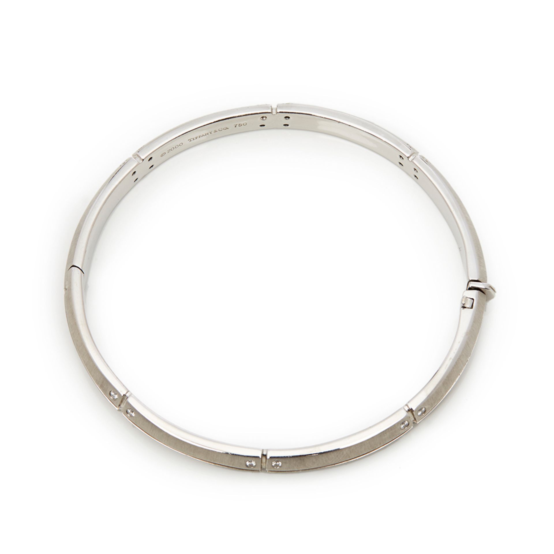 Tiffany & Co. 18k White Gold Diamond Streamerica Bracelet - Image 8 of 8