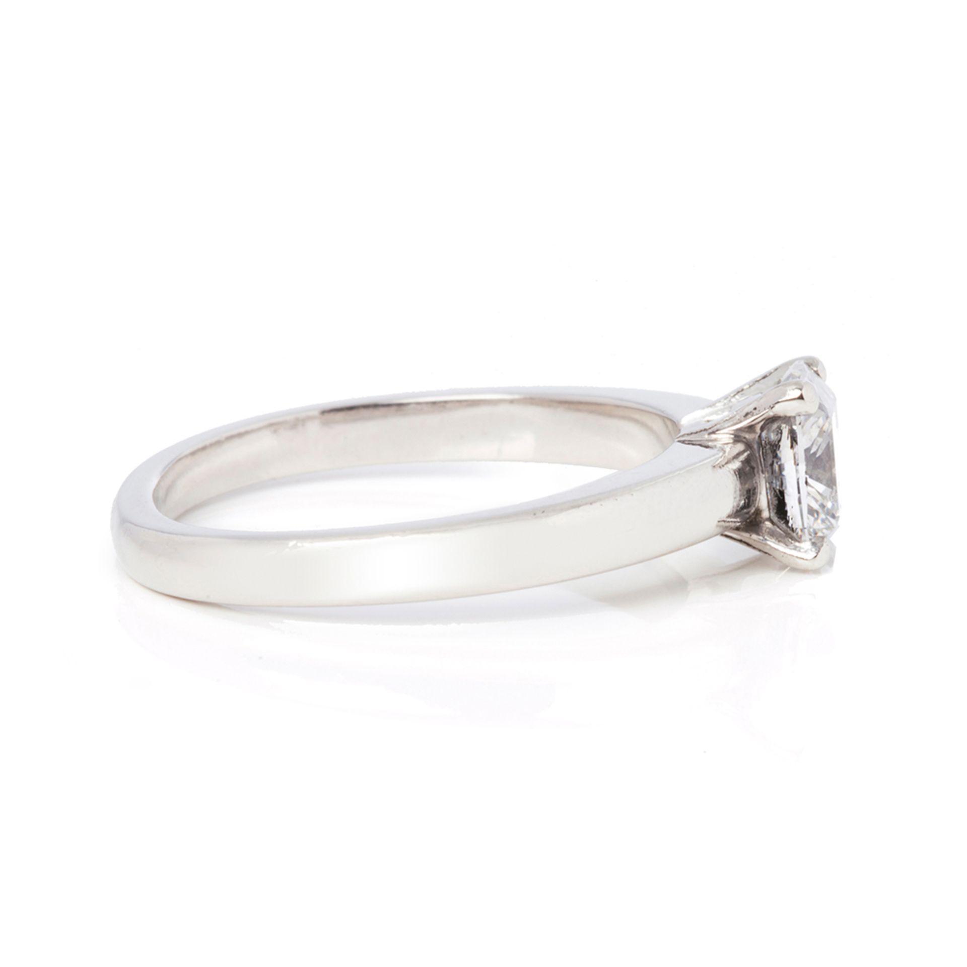 Asprey Platinum 0.87ct Diamond Engagement Ring - Image 3 of 9