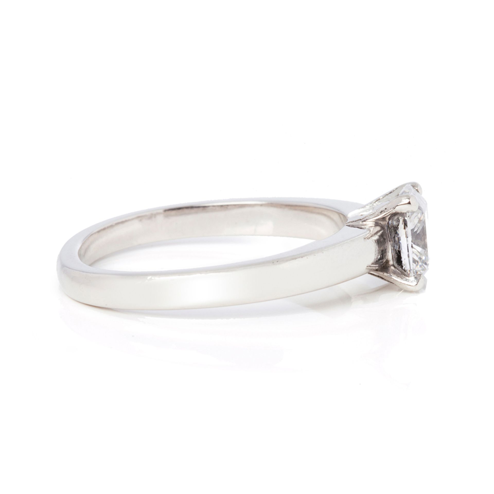 Asprey Platinum 0.87ct Diamond Engagement Ring - Bild 3 aus 9