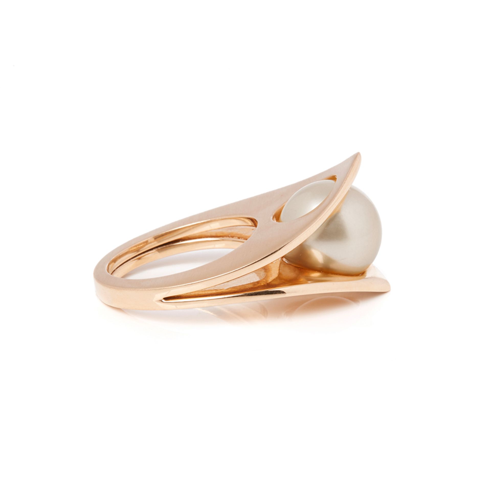 Paul Spurgeon 18k Rose Gold Pearl Ring - Bild 3 aus 7