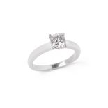 Asprey Platinum 0.87ct Diamond Engagement Ring