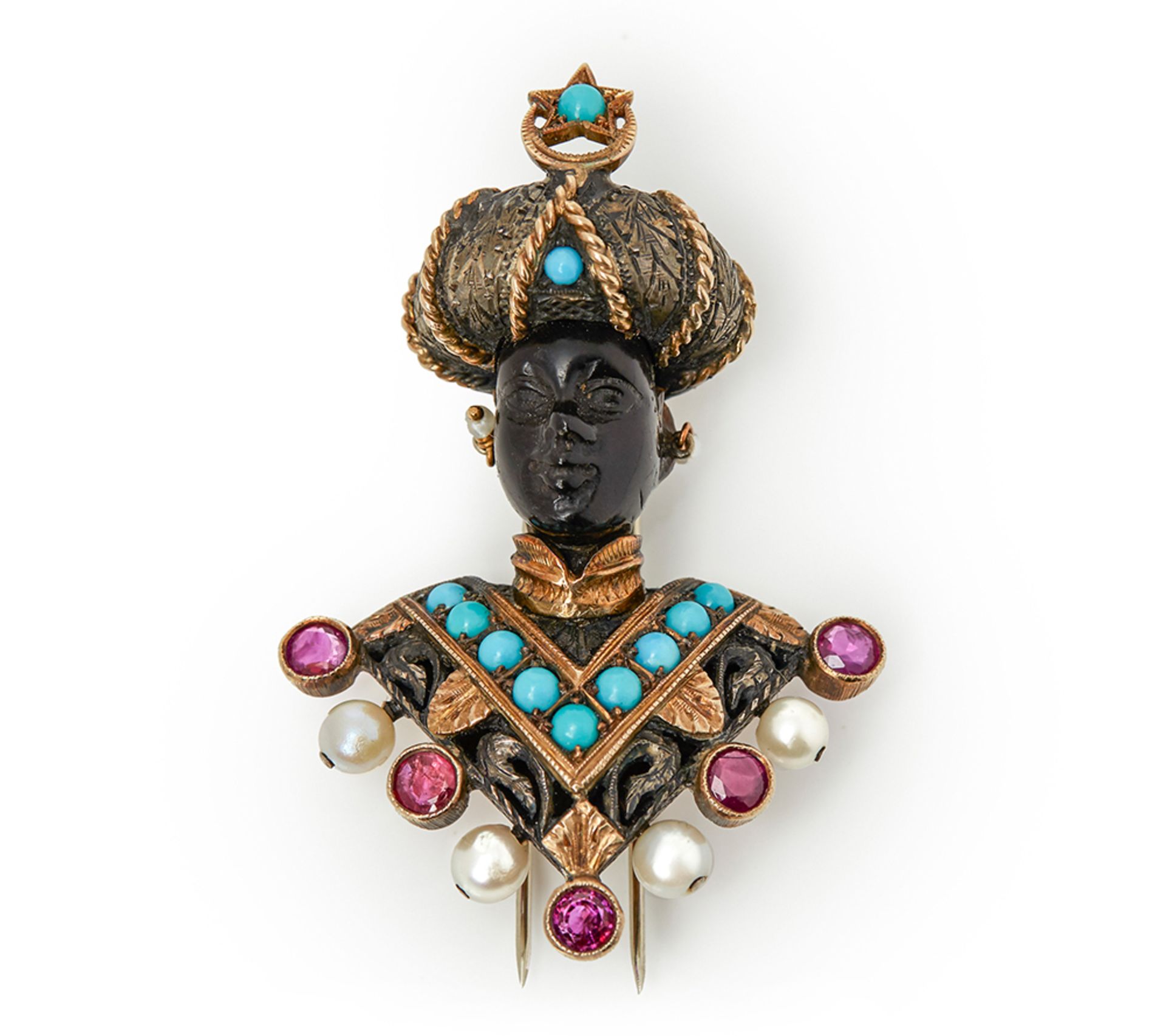 Nardi Moretto Blackamoor Brooch