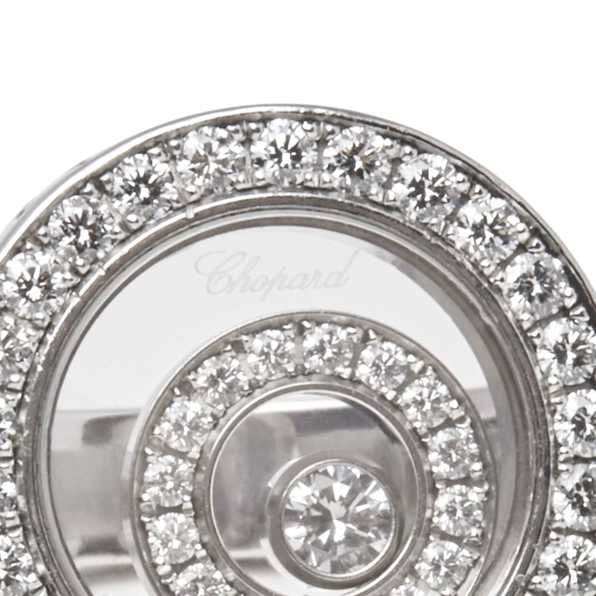 Chopard 18k White Gold Happy Spirit Ring - Image 3 of 10