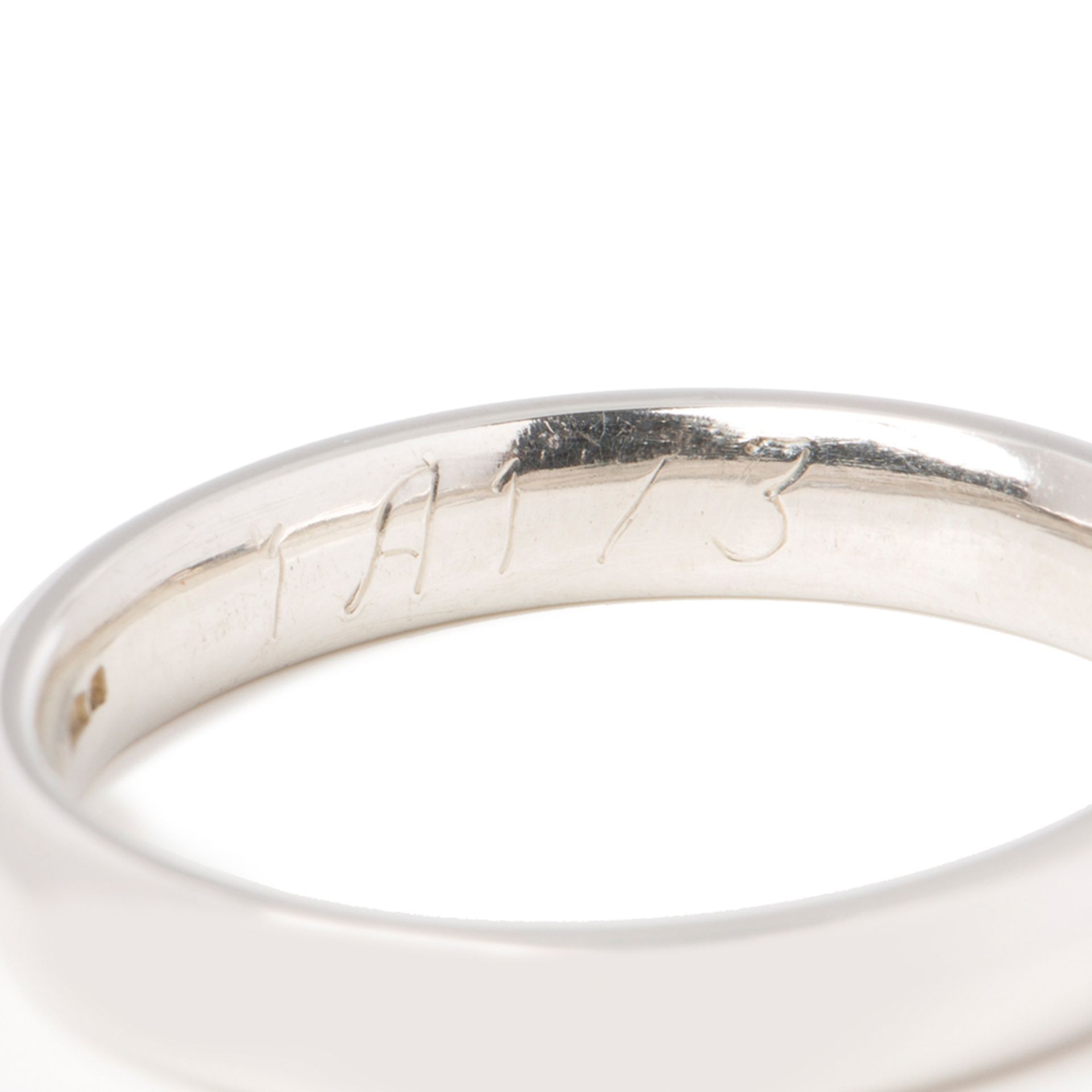 Asprey Platinum 3mm Wedding Band - Image 7 of 8