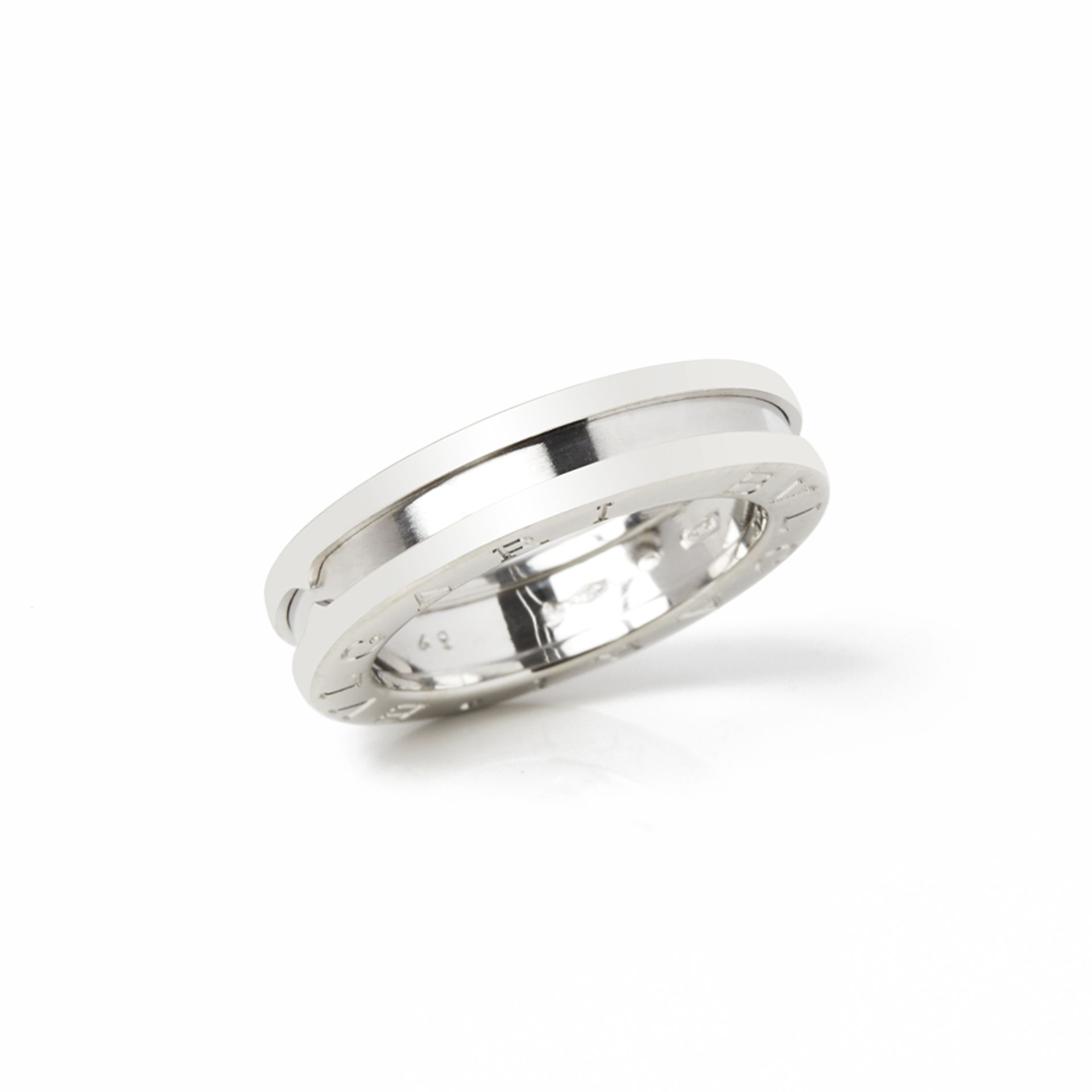 Bulgari 18k White Gold B.Zero 1 Ring Size J