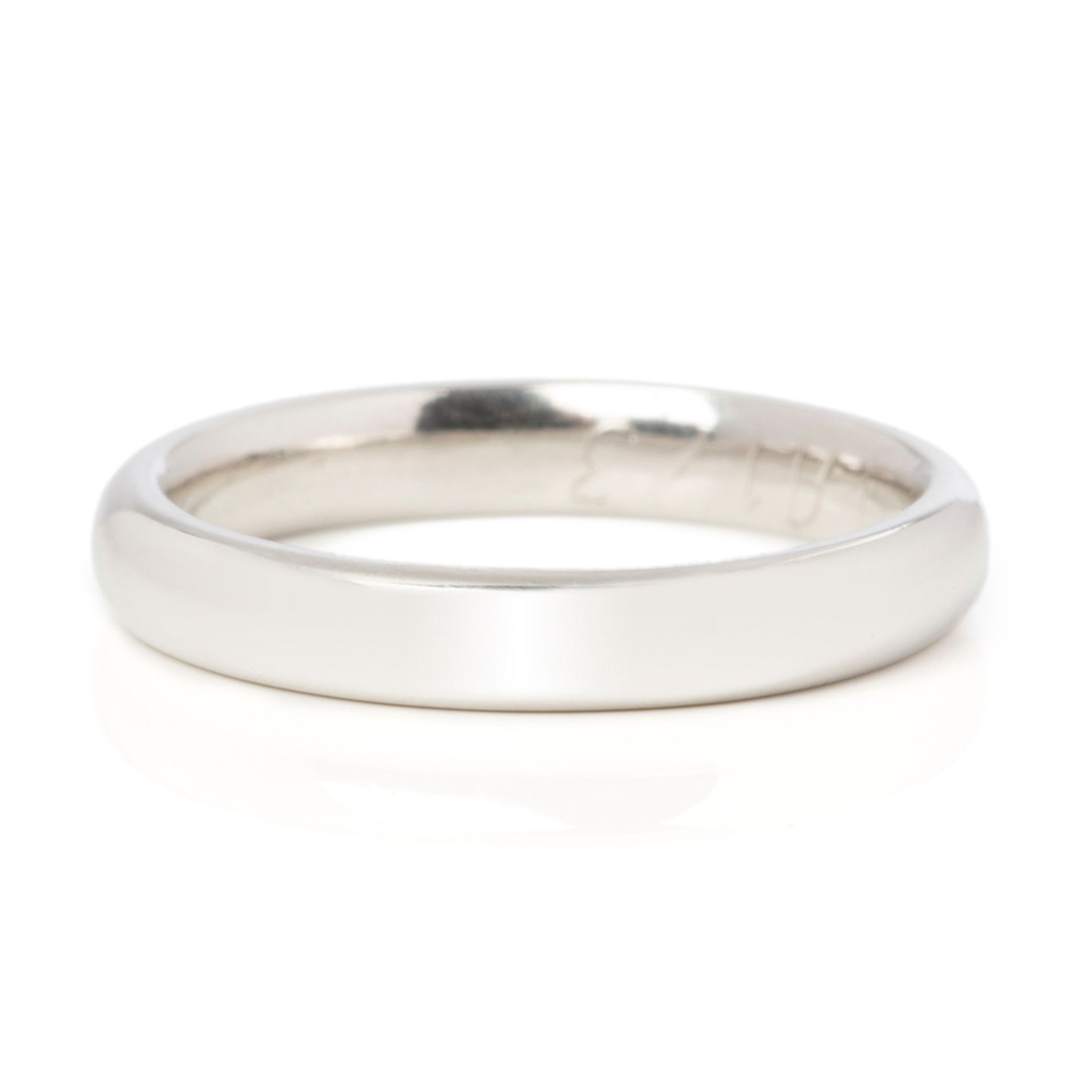 Asprey Platinum 3mm Wedding Band - Image 3 of 8