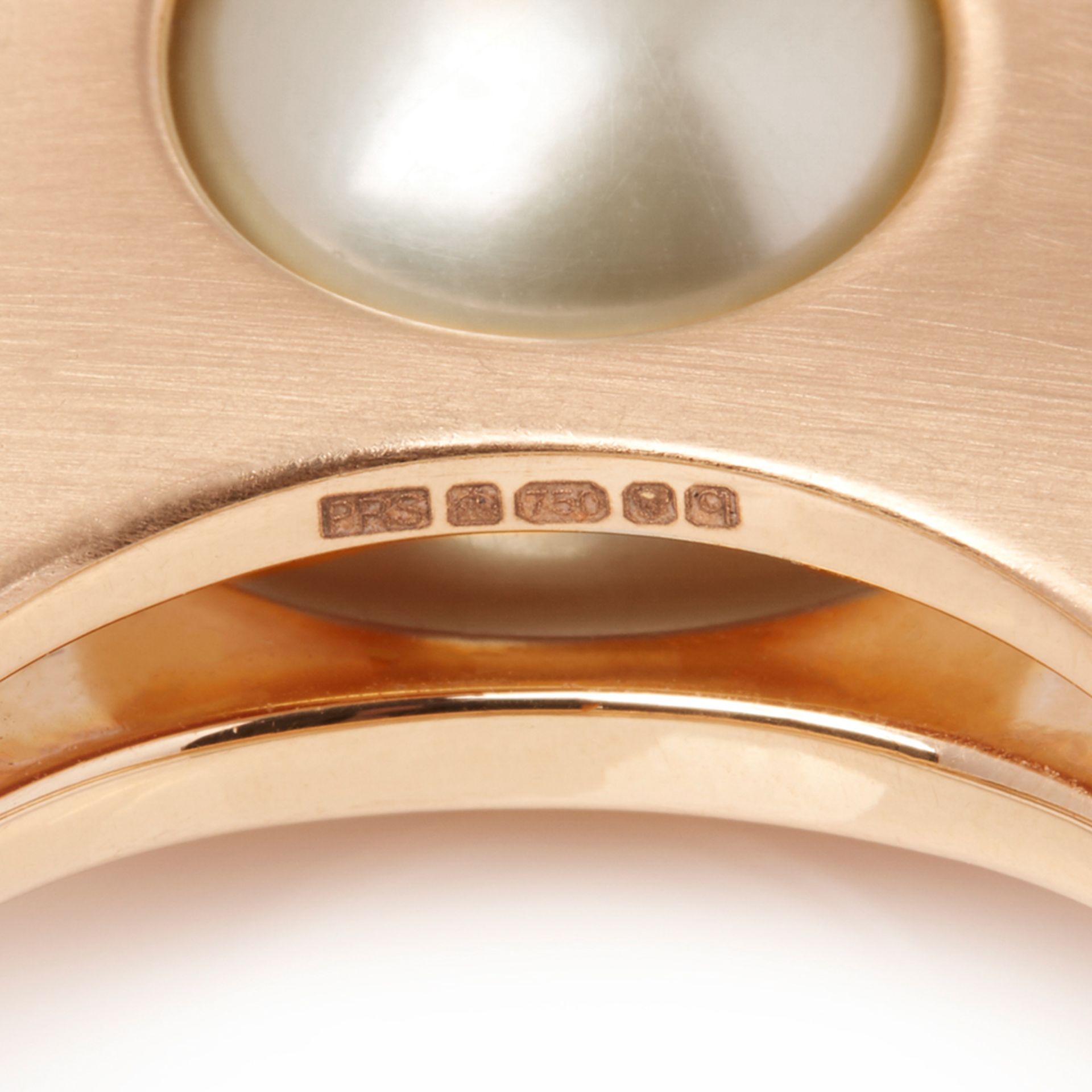 Paul Spurgeon 18k Rose Gold Pearl Ring - Image 6 of 7