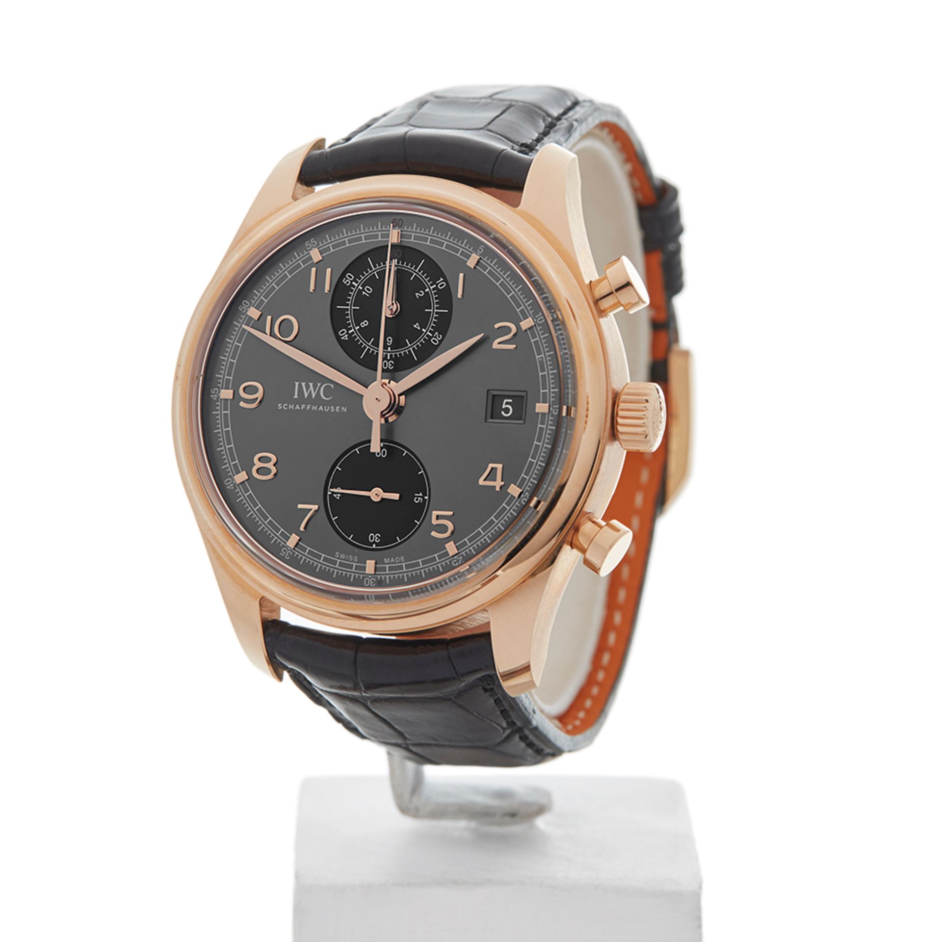 IWC Portuguese Chronograph 42mm 18K Rose Gold - IW390405 - Image 3 of 9