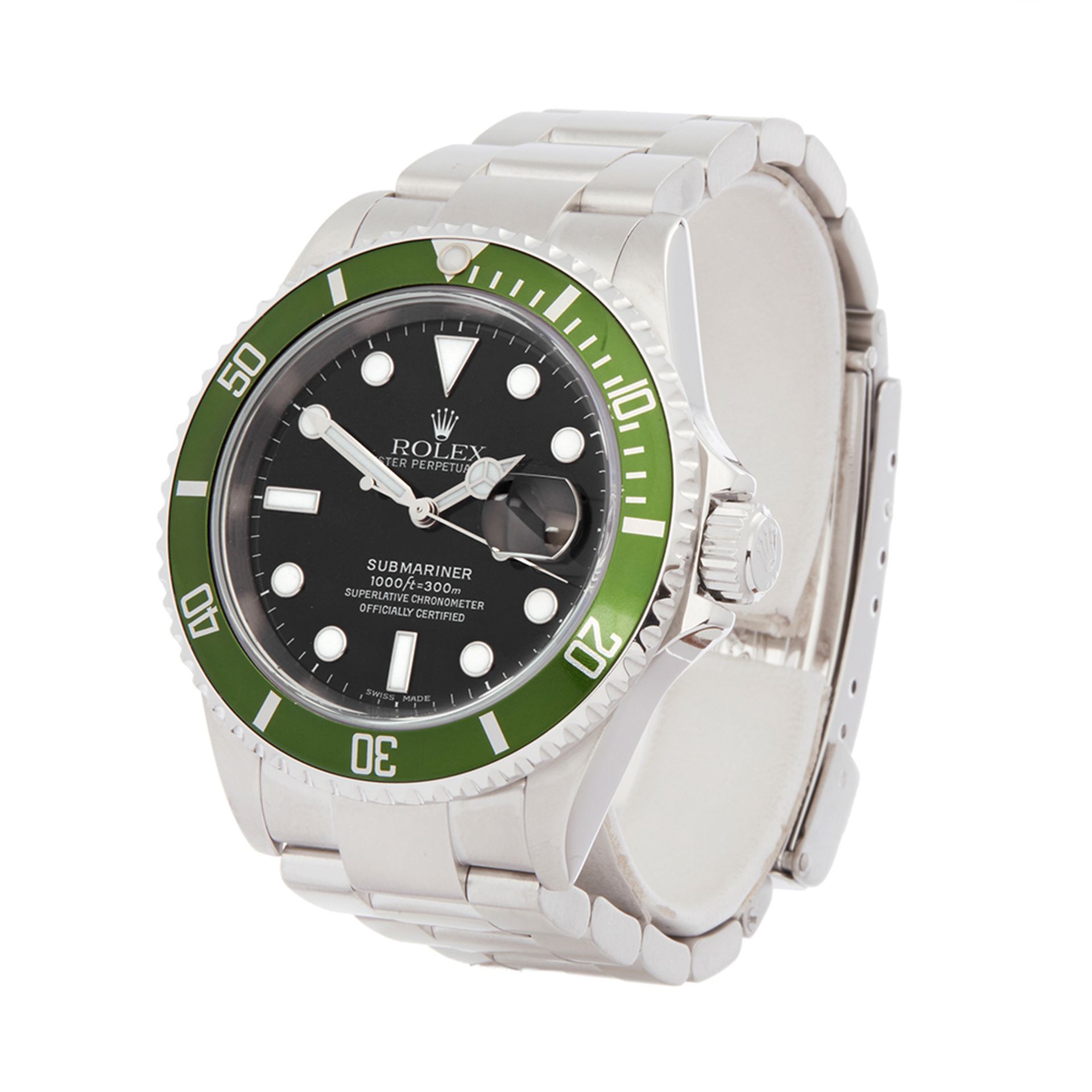 Rolex Submariner Kermit Flat 4 MKIII Stainless Steel - 16610LV - Bild 3 aus 8