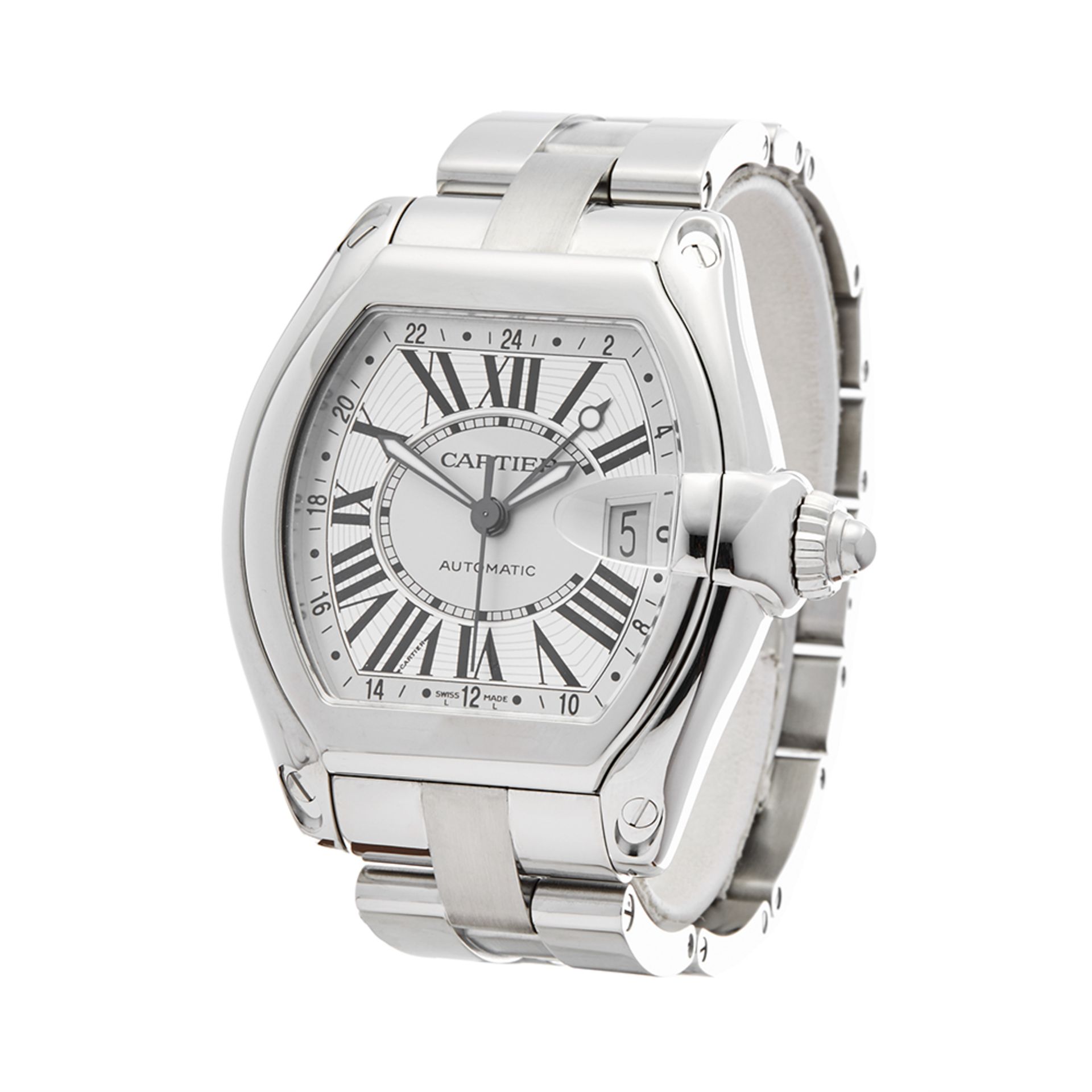 Cartier Roadster GMT Stainless Steel - W62032X6 or 2722 - Image 3 of 7