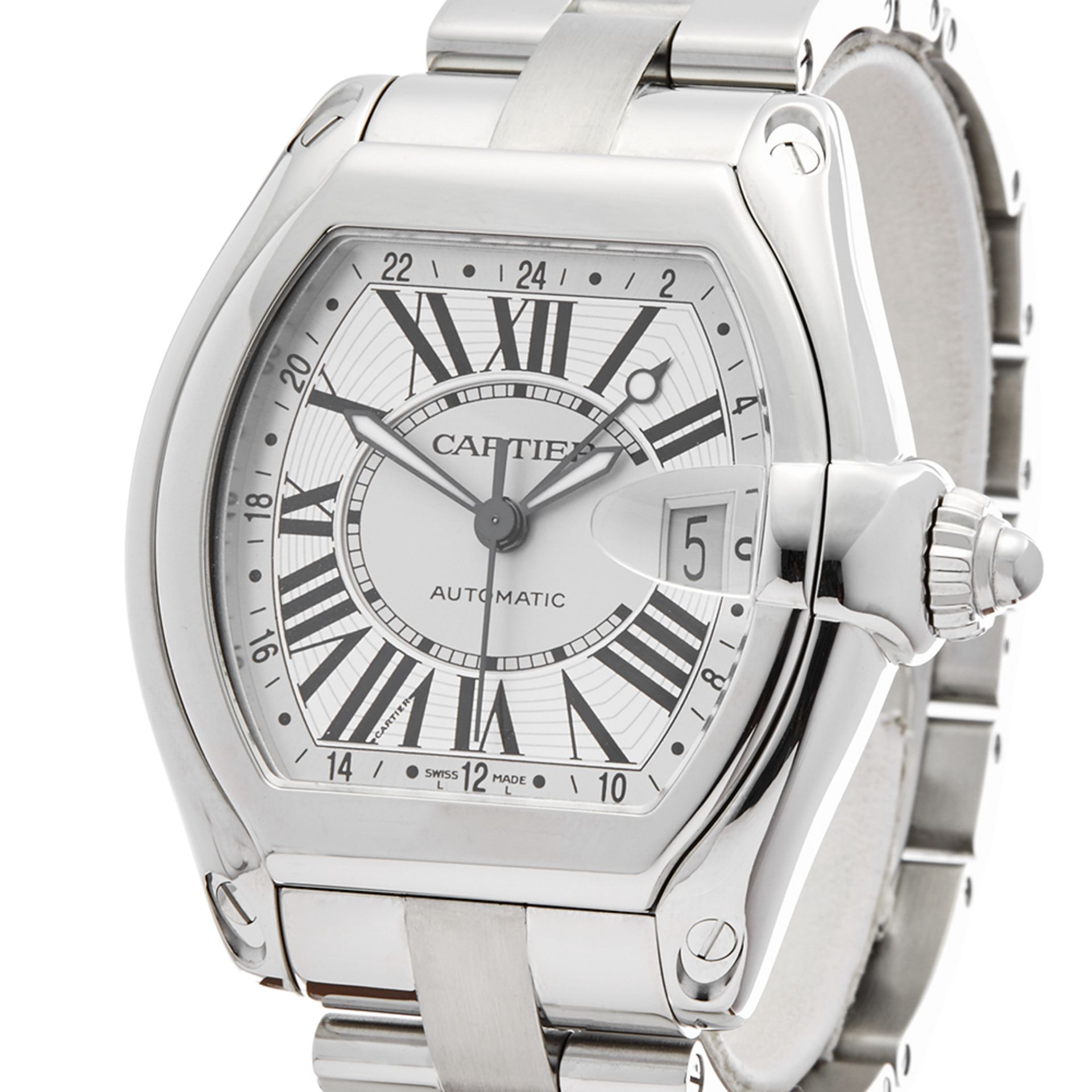 Cartier Roadster GMT Stainless Steel - W62032X6 or 2722