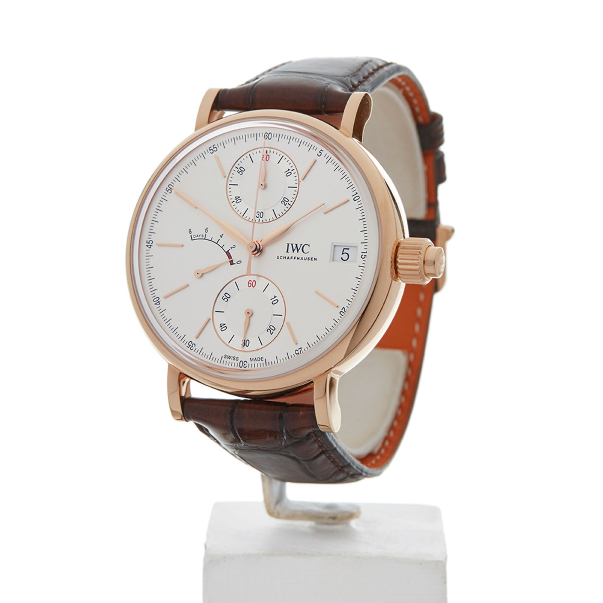 IWC Portofino Hand Wound Mono Pusher 45mm 18K Rose Gold - IW515104 - Image 3 of 9