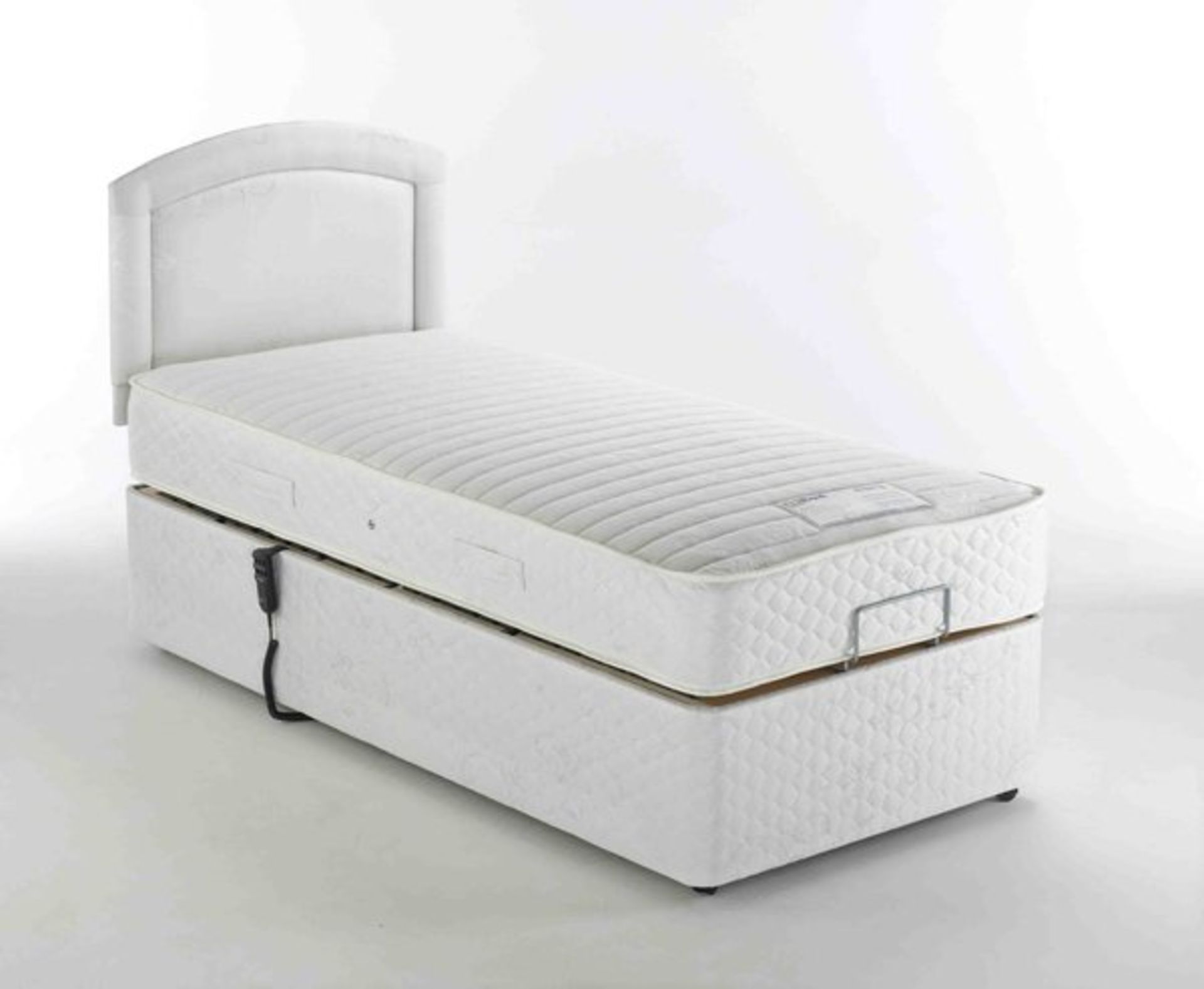 Brand New 30 Single Alpina Adjustable Electric Bed With Pocket Sprung Mattress - Bild 2 aus 2