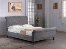Brand new boxed double Pilton bedstead in grey