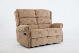 Brand New Boxed Cambridge 2 Seater Reclining Sofa In Soho Patchwork Oatmeal