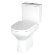 Pallet of 6 x Close Couple Toilet, with Cistern and full fitting kit - by Cersanit