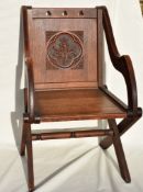 Dark Oak Glastonbury Chair c1800s