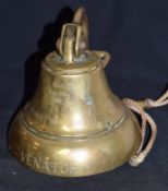 Brass Ship's Bell From Fairey Huntsman