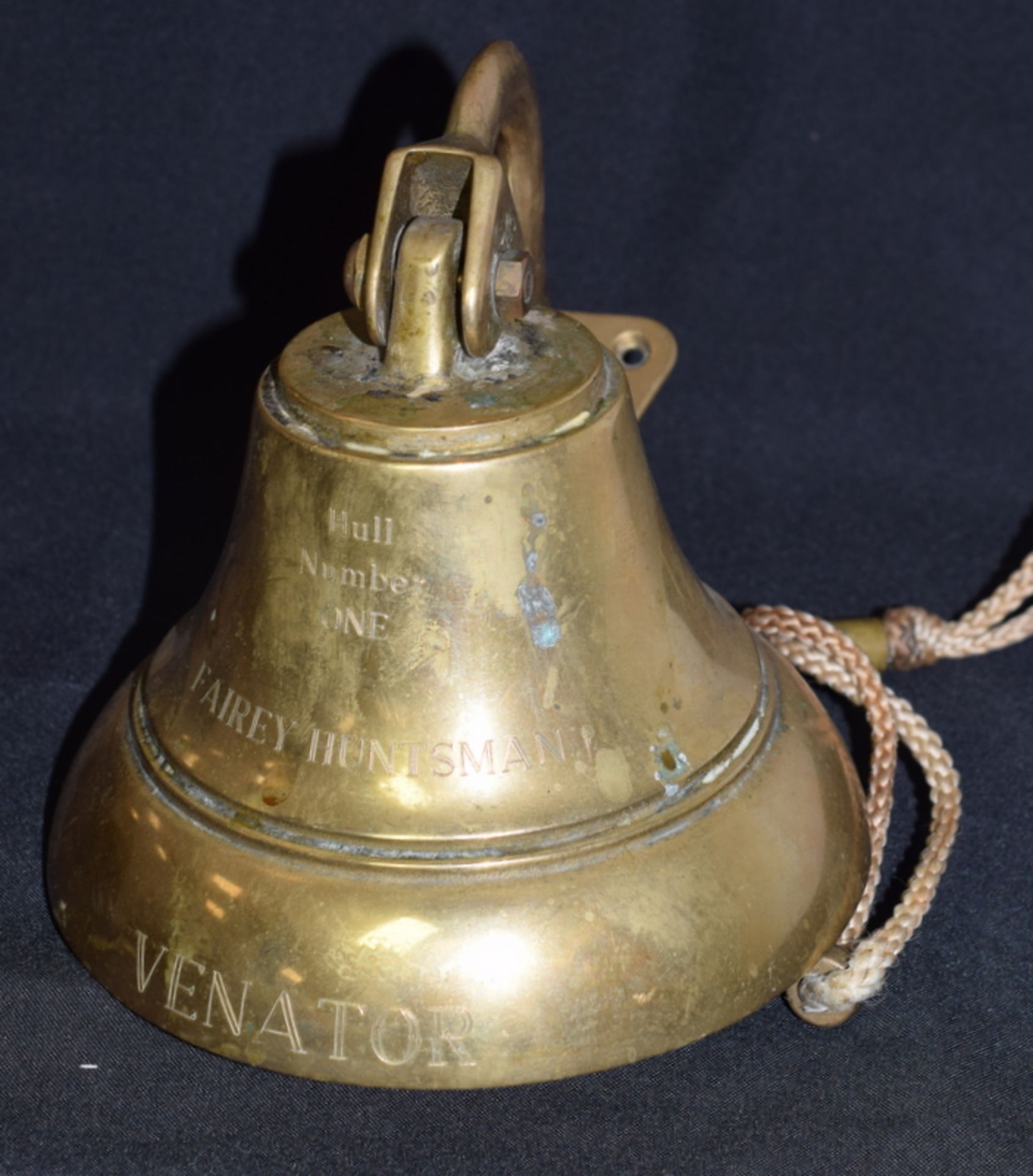 Brass Ship's Bell From Fairey Huntsman
