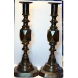 Rare Princess Diamond Bronzed Candlesticks With Rd For 1902