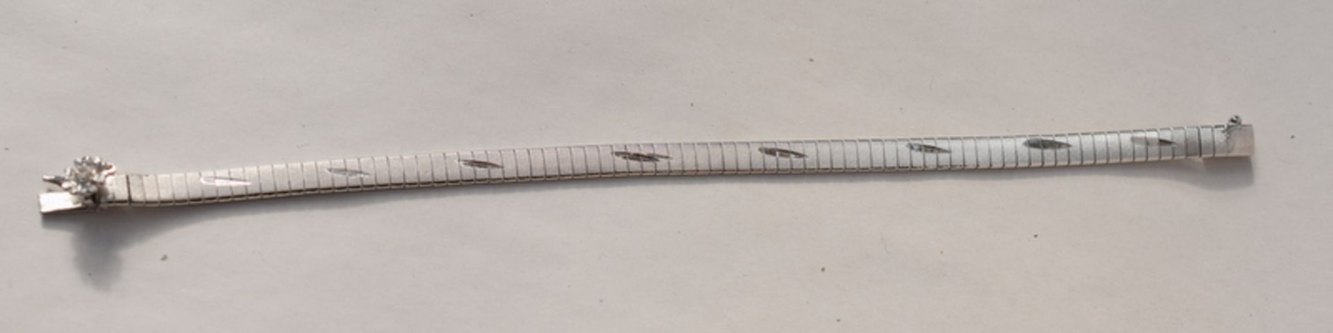 Modern Articulated Silver Bracelet - Image 2 of 5