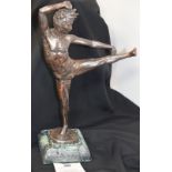 Terracotta Statue By Martin Evans Titled Balance