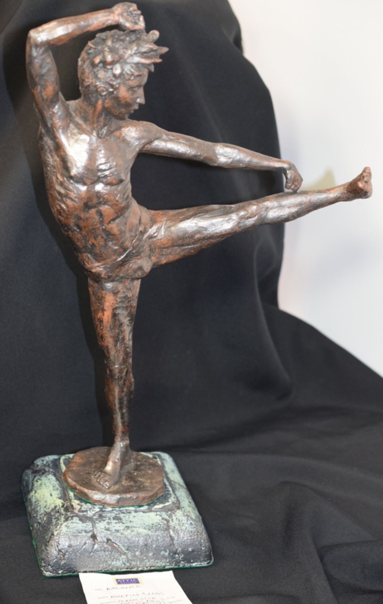 Terracotta Statue By Martin Evans Titled Balance