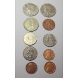 Lot of 10 USA Coins