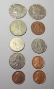 Lot of 10 USA Coins