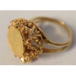 9ct Gold Coin Mounted Ring