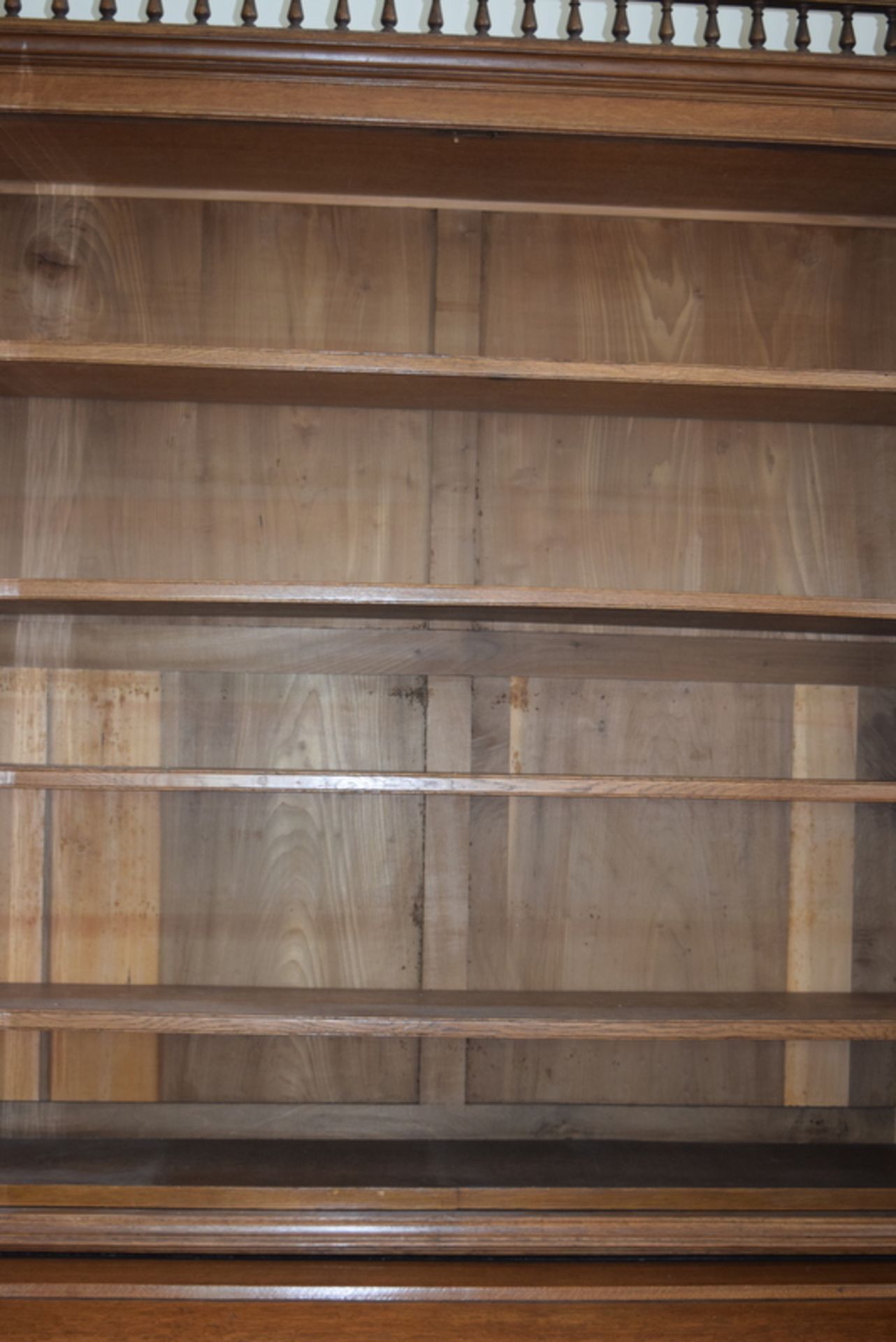 Edwardian Oak Cylinder Secretary Bookcase - Image 4 of 6