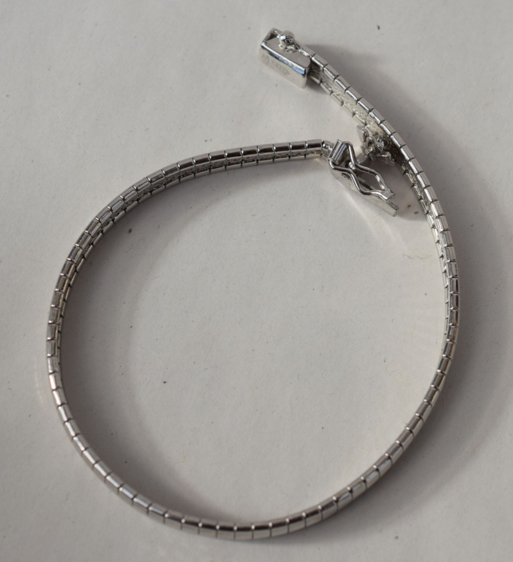 Modern Articulated Silver Bracelet - Image 5 of 5
